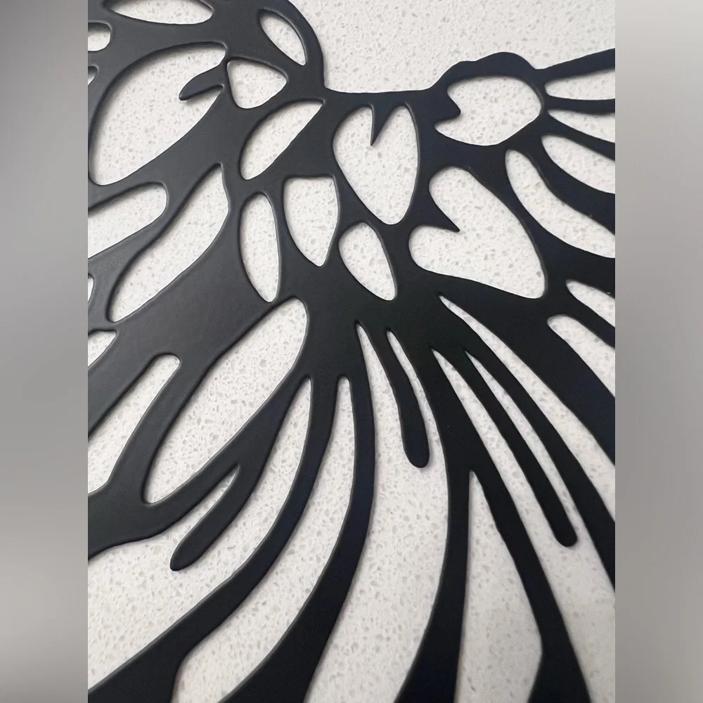 Metal Angel Wings Black Wall Hanging‎ Art Decoration